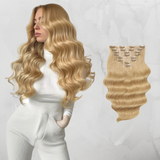 Extensii Clip On Russian Hair Saten Deschis 14