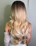 Peruca Par Sintetic CLARISA    Ombre Saten Inchis/Blond Auriu