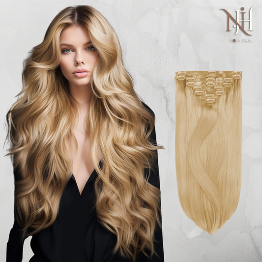 Extensii Clip-On Blond Miere 14