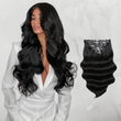 Extensii Clip On Russian Hair Negru Intens