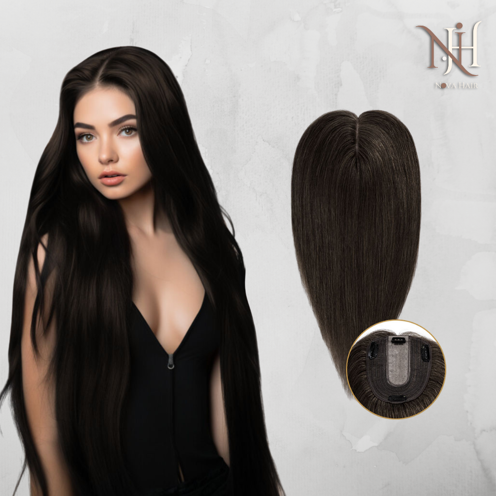 Semiperucă Clasică Negru Natural 1b