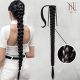 Coada de Par Impletita Negru Natural 1B