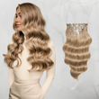 Extensii Clip On Russian Hair Blond Sampanie 27D