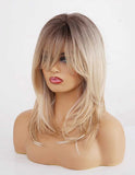 Peruca Par Sintetic THELMA Balayage Saten Deschis/Blond Auriu