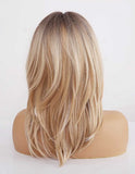 Peruca Par Sintetic THELMA Balayage Saten Deschis/Blond Auriu