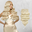 Extensii Clip On Russian Hair Blond Platinat 60