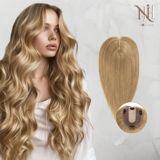 Semiperucă Clasică Blond Opal 18