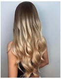 Peruca Par Sintetic CLEMENTINA Ombre Saten Deschis/ Blond Bej