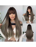 Peruca Par Sintetic MARIBEL  Ombre Saten Inchis/ Blond Inchis