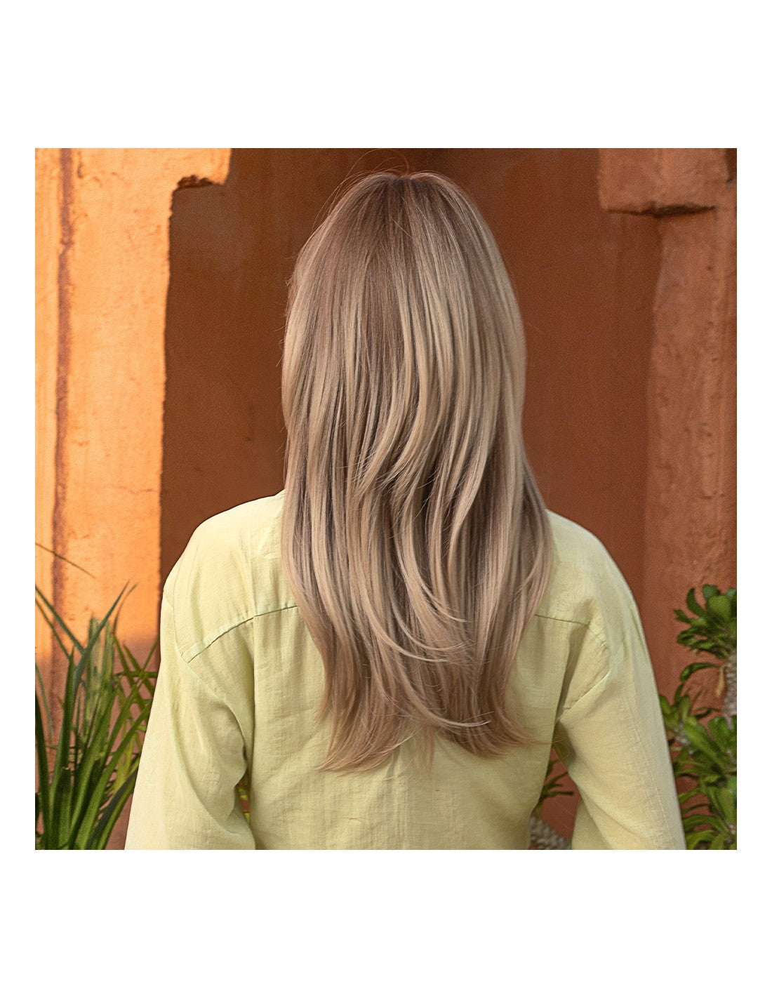 Peruca Par Sintetic SYLVIA Balayage Saten Deschis/Blond Cenusiu