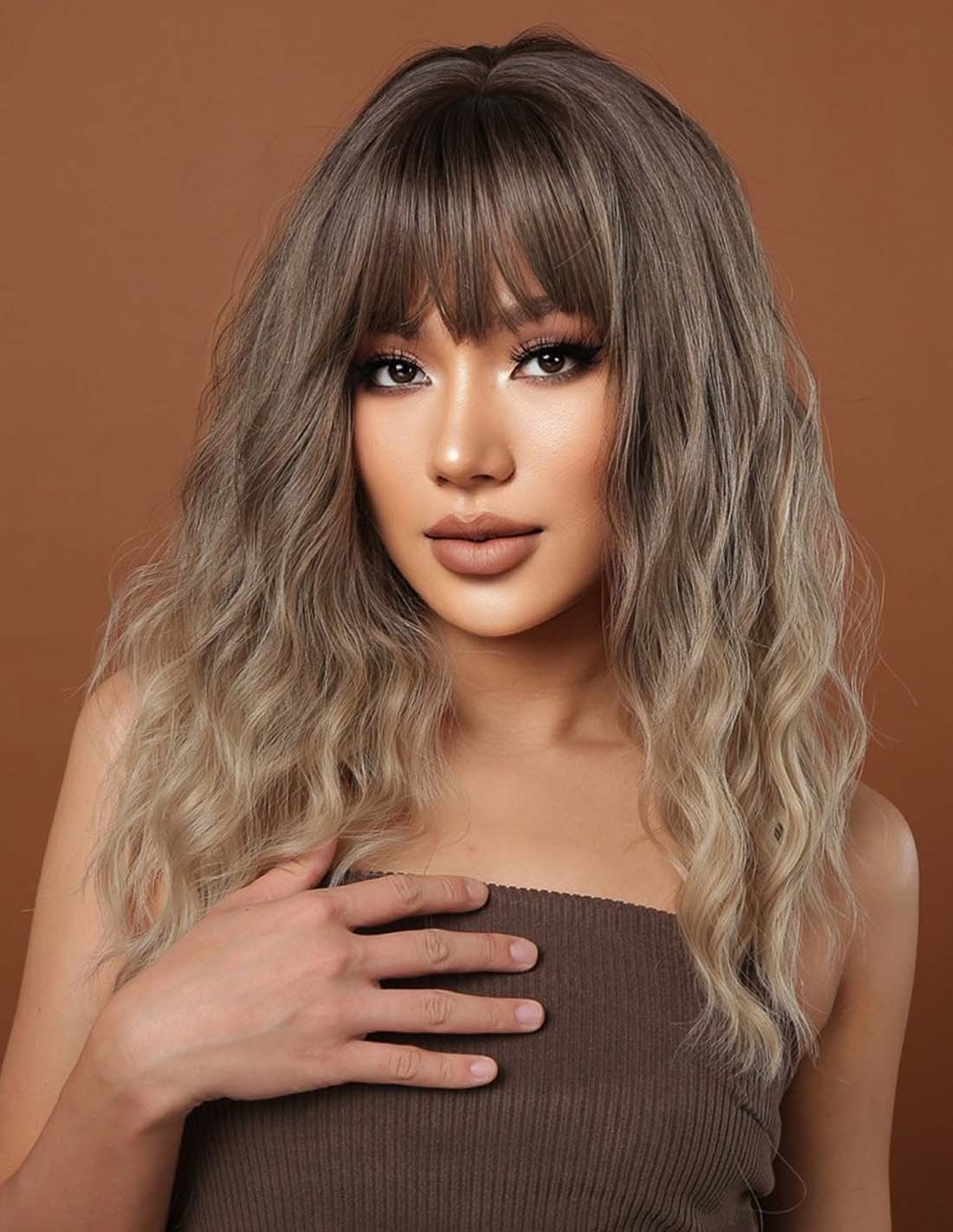 Peruca Par Sintetic NORA Balayage Gray