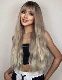 Peruca Par Sintetic FEODORA Ombre Saten Deschis/ Blond Platinat