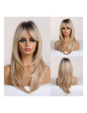 Peruca Par Sintetic THALIA Ombre Negru /Blond Deschis