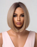 Peruca Par Sintetic VENUS   Ombre Saten Mediu/ Blond Bej/Blond Auriu