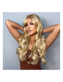 Peruca Par Sintetic FAUSTINA   Suvitat Blond Auriu/Blond Platinat