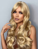 Peruca Par Sintetic FAUSTINA   Suvitat Blond Auriu/Blond Platinat