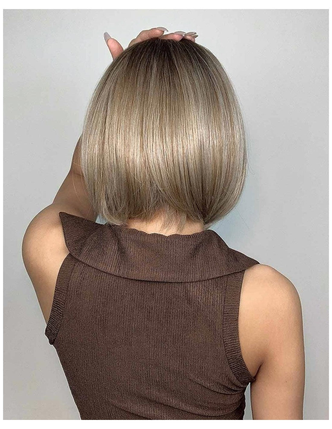 Peruca Par Naturala Fashion ANNE  Ombre Saten Mediu/Blond Bej