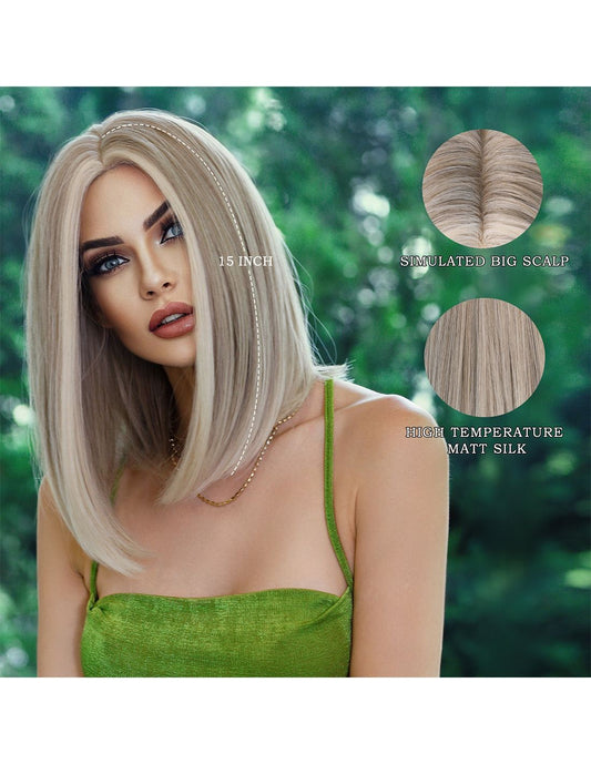 Peruca Par Sintetic MARTA  Blond Platinat