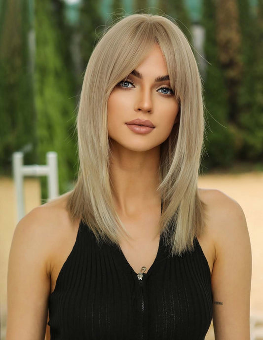 Peruca Par Naturala Fashion BRIETTA  Blond Nisipiu