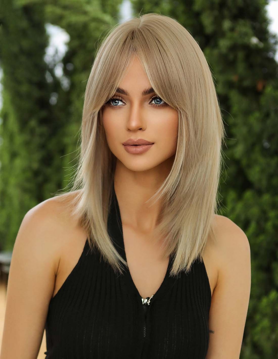 Peruca Par Naturala Fashion BRIETTA  Blond Nisipiu