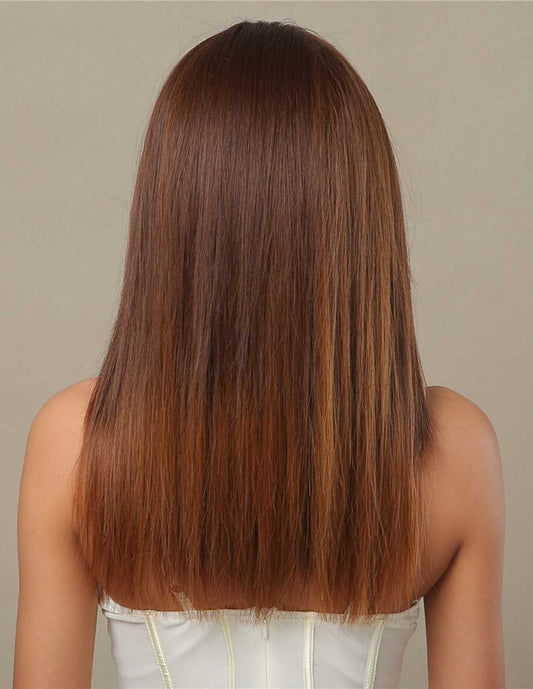 Peruca Par Sintetic AYDA Ciocolatiu Balayage