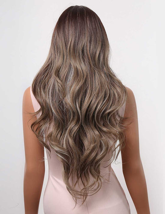 Peruca Look Natural GIOVANA Balayage Saten Ciocolatiu/ White Blonde