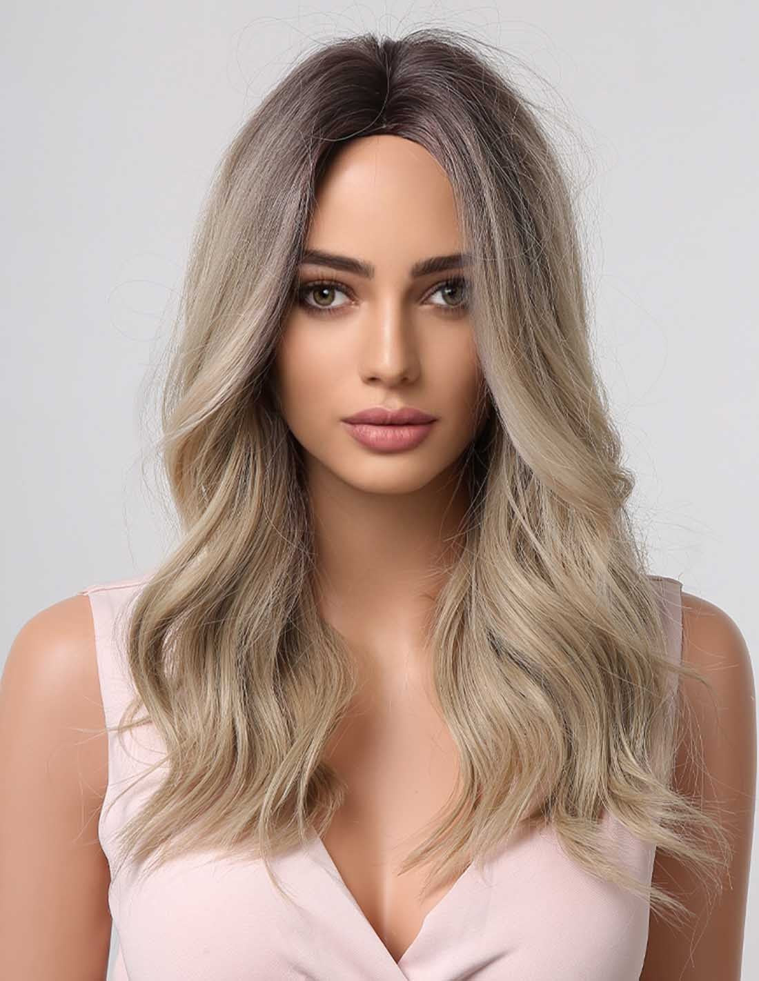 Peruca Par Sintetic BRIGI  Saten Natural/Blond Cenusiu