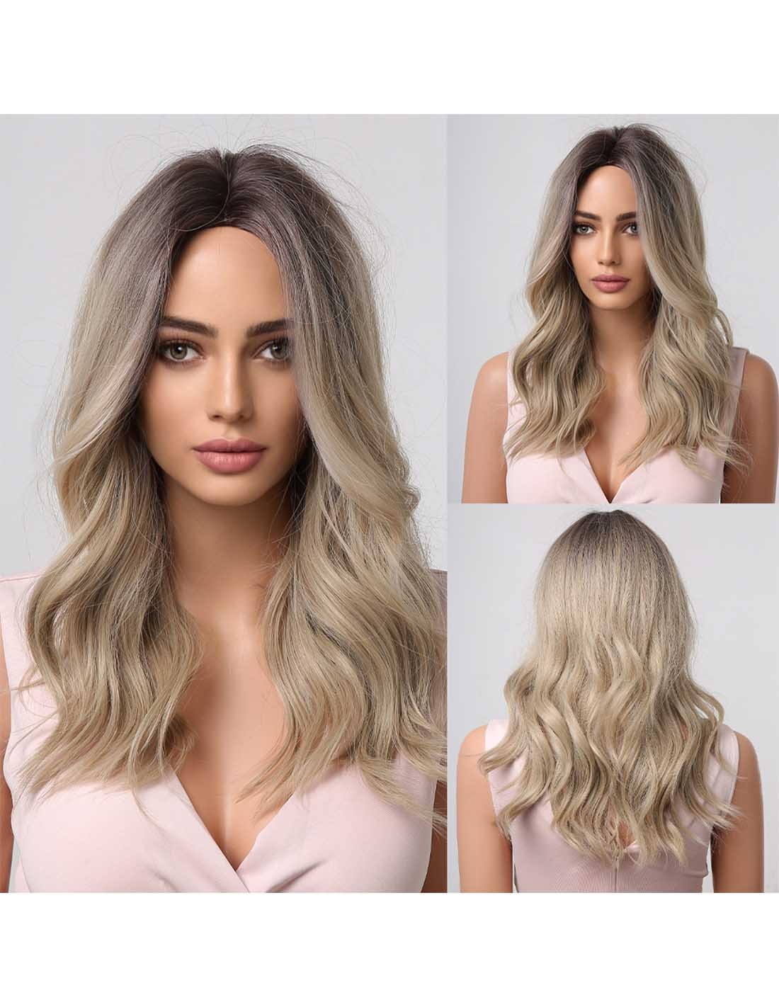 Peruca Par Sintetic BRIGI  Saten Natural/Blond Cenusiu