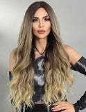 Peruca Par Sintetic DILARA  Ombre Saten Mediu/Blond Aluna