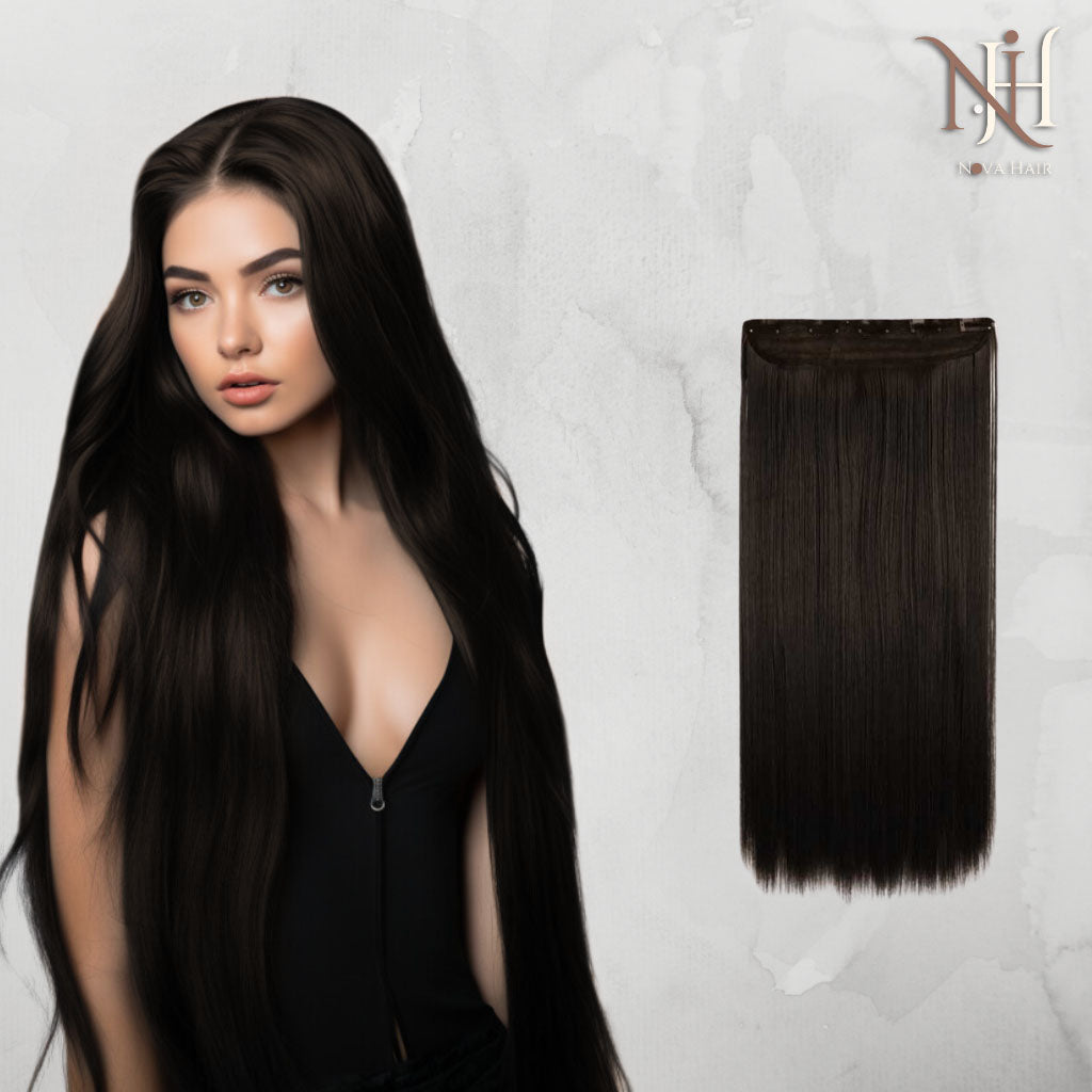 Extensii Tresa Nova Hair Negru Natural 1B